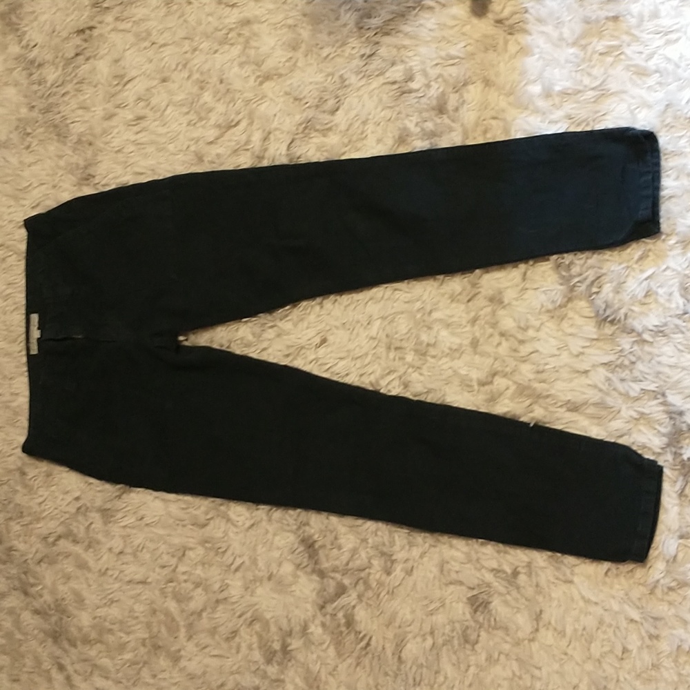 Joie woman's size 24" waist cotton blend painter pant jeans Caviar